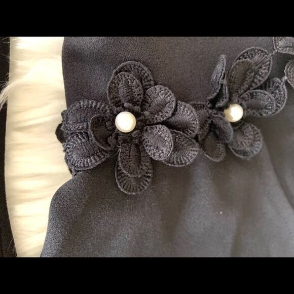 I LE NEW YORK Pearls Beaded Bell Sleeve Dress 8 - Picture 7 of 11